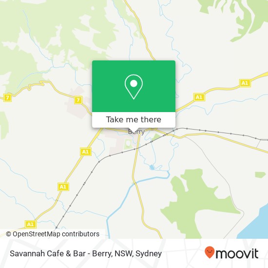 Savannah Cafe & Bar - Berry, NSW, 94 Queen St Berry NSW 2535 map