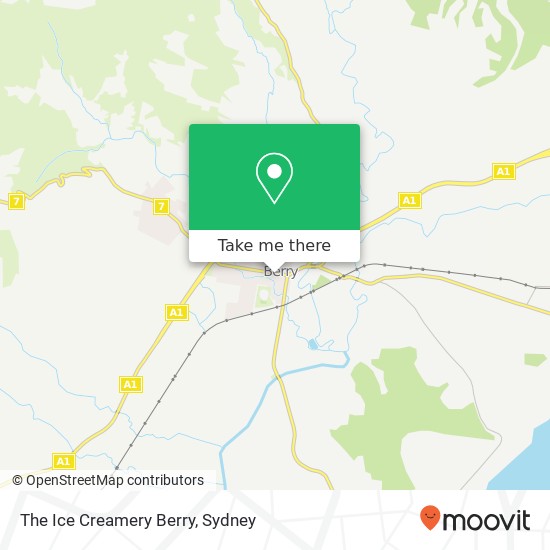 Mapa The Ice Creamery Berry, 90 Queen St Berry NSW 2535
