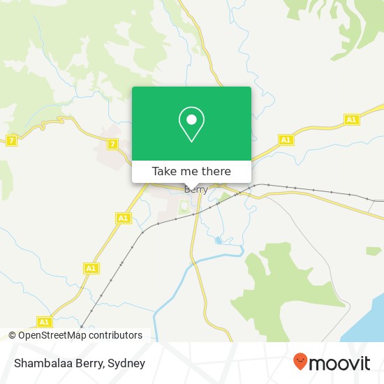 Mapa Shambalaa Berry, Queen St Berry NSW 2535