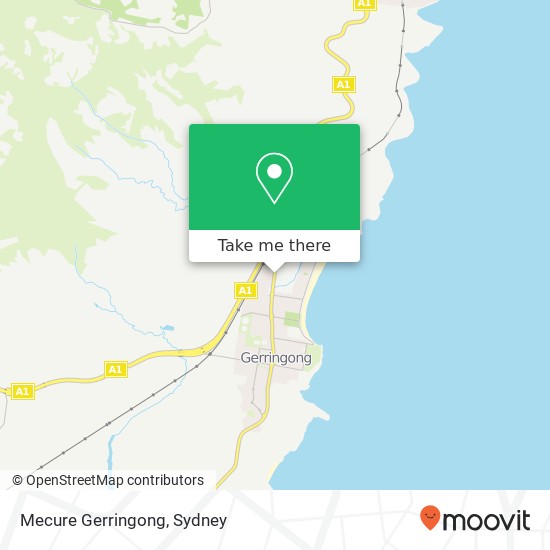 Mapa Mecure Gerringong, Fern St Gerringong NSW 2534