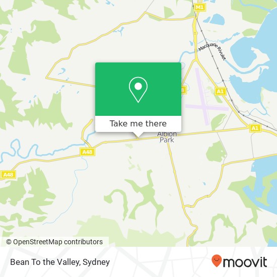 Mapa Bean To the Valley, 220 Tongarra Rd Albion Park NSW 2527