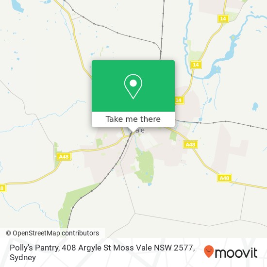 Polly's Pantry, 408 Argyle St Moss Vale NSW 2577 map