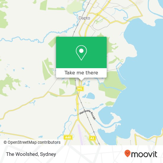 The Woolshed map