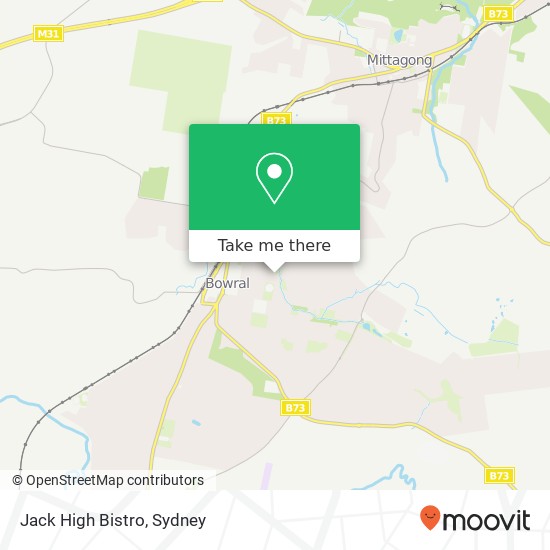 Mapa Jack High Bistro, 40 Shepherd St Bowral NSW 2576