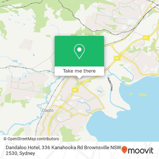 Dandaloo Hotel, 336 Kanahooka Rd Brownsville NSW 2530 map