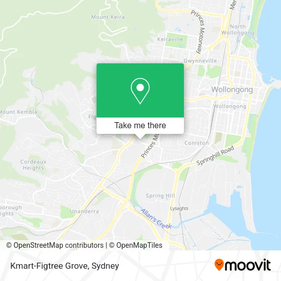 Kmart-Figtree Grove map