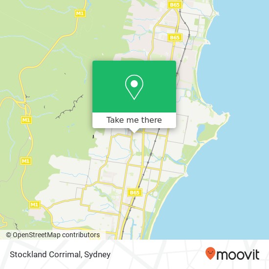 Mapa Stockland Corrimal