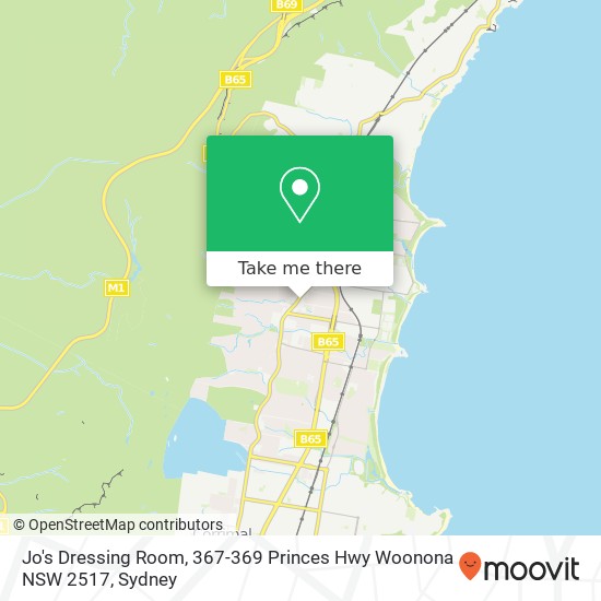 Jo's Dressing Room, 367-369 Princes Hwy Woonona NSW 2517 map