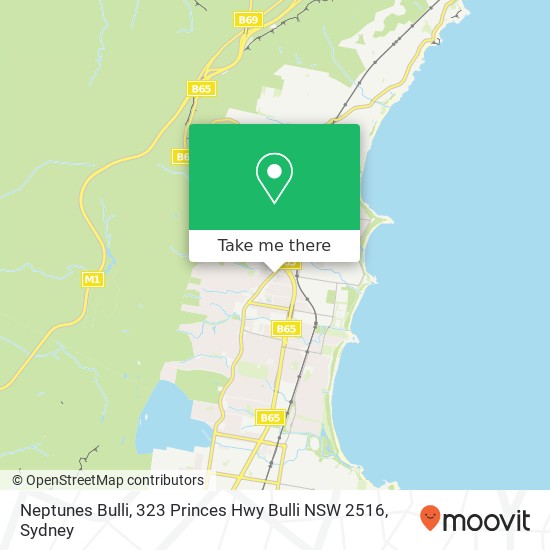 Neptunes Bulli, 323 Princes Hwy Bulli NSW 2516 map