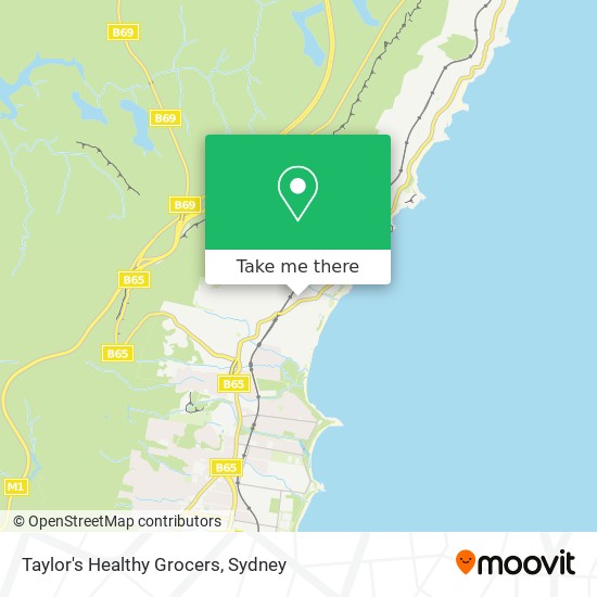 Taylor's Healthy Grocers map