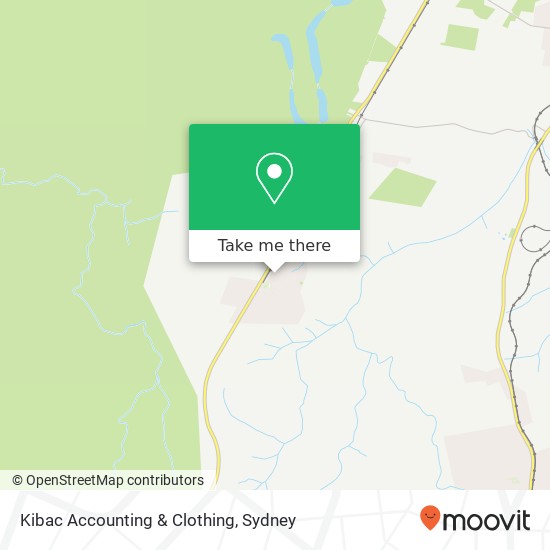 Mapa Kibac Accounting & Clothing, 52 Matcham Rd Buxton NSW 2571