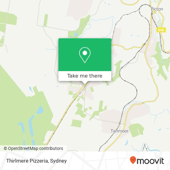 Mapa Thirlmere Pizzeria, Oaks St Thirlmere NSW 2572