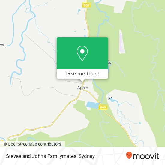 Stevee and John's Familymates, 77 Appin Rd Appin NSW 2560 map