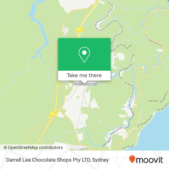 Mapa Darrell Lea Chocolate Shops Pty LTD, 123 Parkes St Helensburgh NSW 2508