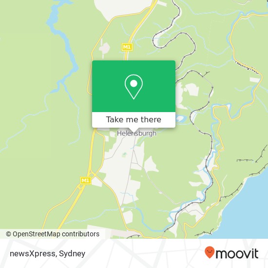 Mapa newsXpress, Club Ln Helensburgh NSW 2508
