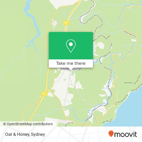 Mapa Oat & Honey, 35 Walker St Helensburgh NSW 2508