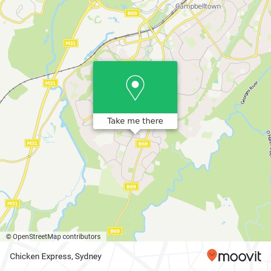 Chicken Express, Rosemeadow NSW 2560 map