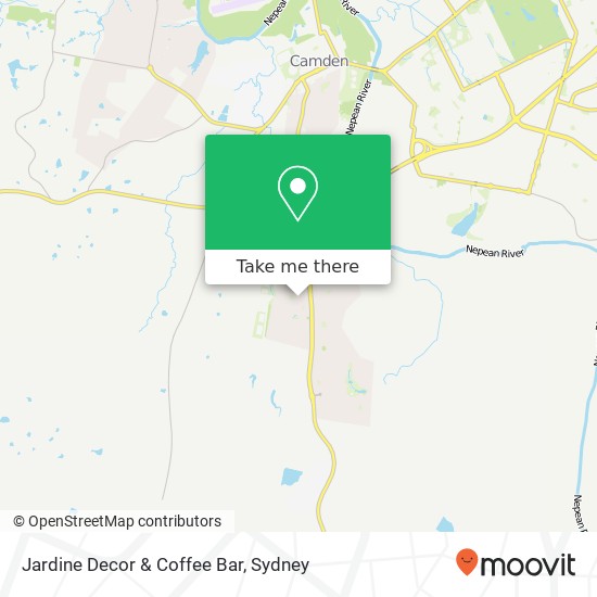 Jardine Decor & Coffee Bar, Wentworth Dr Camden South NSW 2570 map