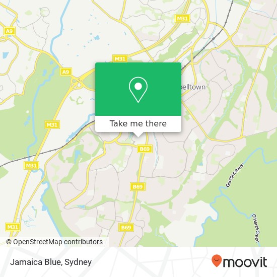 Jamaica Blue, Campbelltown NSW 2560 map