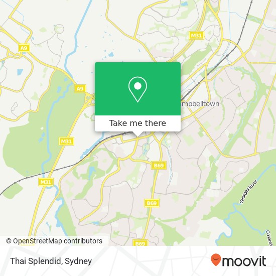 Thai Splendid, Gilchrist Dr Campbelltown NSW 2560 map