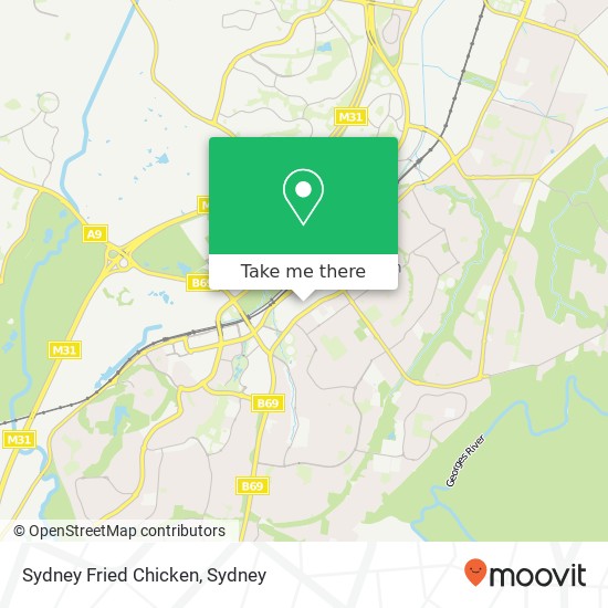 Sydney Fried Chicken, 77 Dumaresq St Campbelltown NSW 2560 map