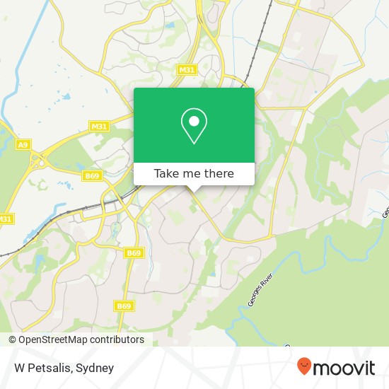 W Petsalis, 94 Broughton St Campbelltown NSW 2560 map