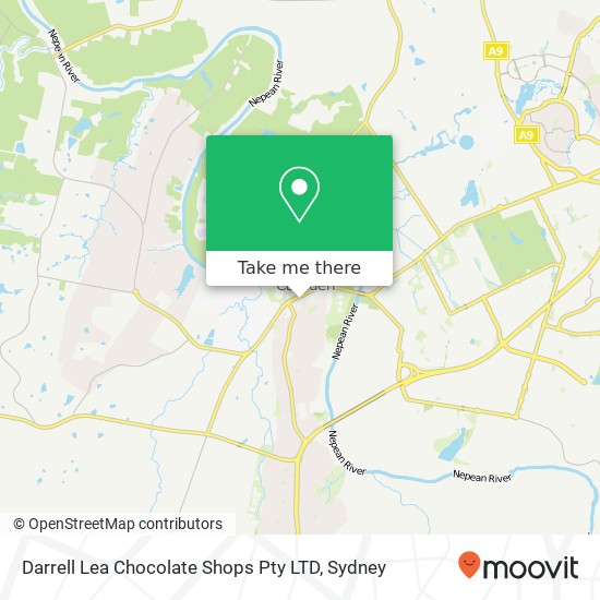 Darrell Lea Chocolate Shops Pty LTD, 130 Argyle St Camden NSW 2570 map