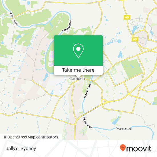 Jally's, Larkin Pl Camden NSW 2570 map