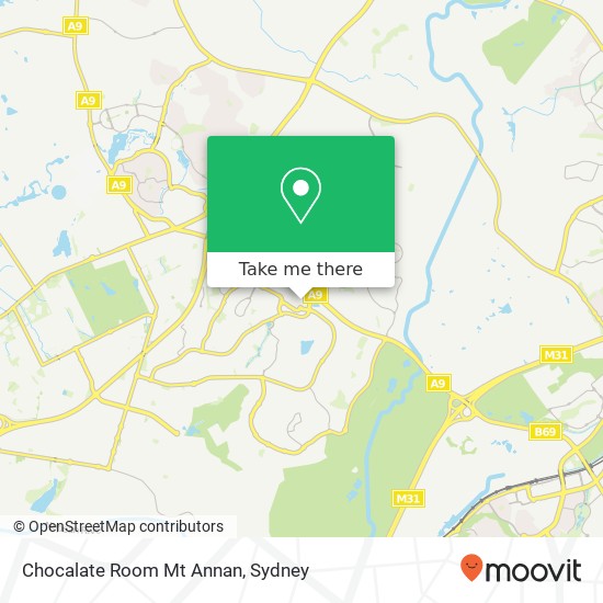 Mapa Chocalate Room Mt Annan, 11 Main St Mount Annan NSW 2567