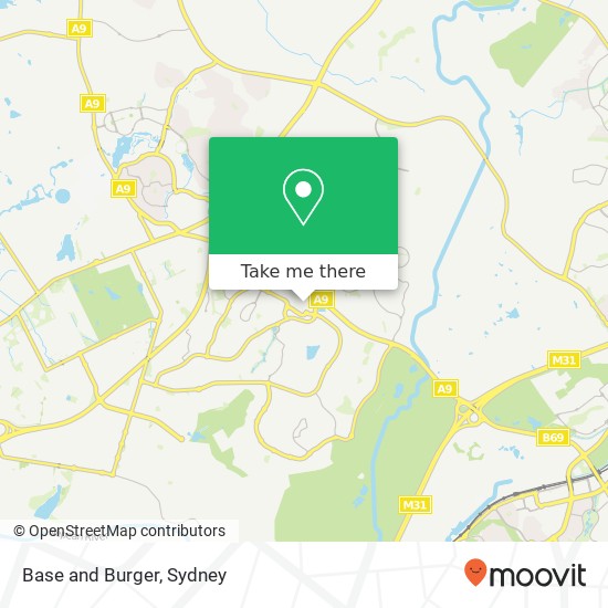 Mapa Base and Burger, Main St Mount Annan NSW 2567