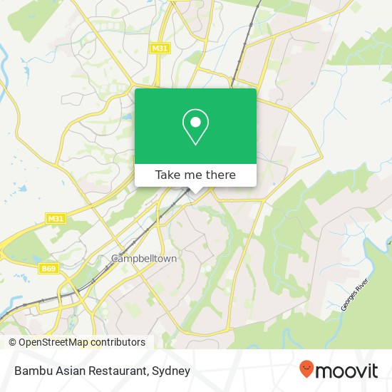 Bambu Asian Restaurant, Leumeah NSW 2560 map