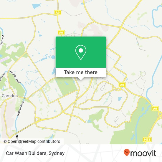 Mapa Car Wash Builders, 50 Queen St Narellan NSW 2567