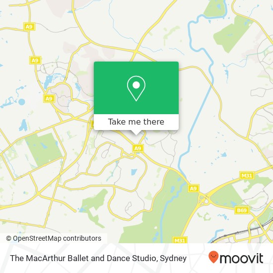 Mapa The MacArthur Ballet and Dance Studio, 15 McPherson Rd Smeaton Grange NSW 2567