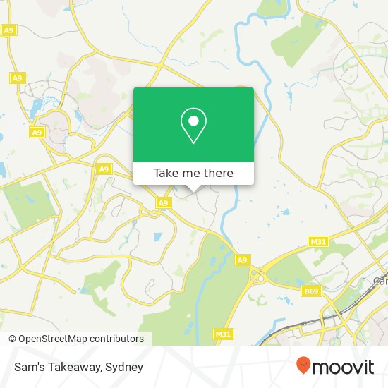 Sam's Takeaway, 6 Iando Way Currans Hill NSW 2567 map