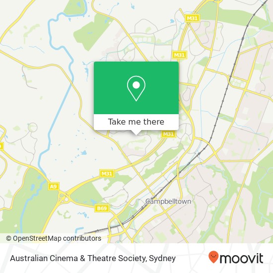 Mapa Australian Cinema & Theatre Society