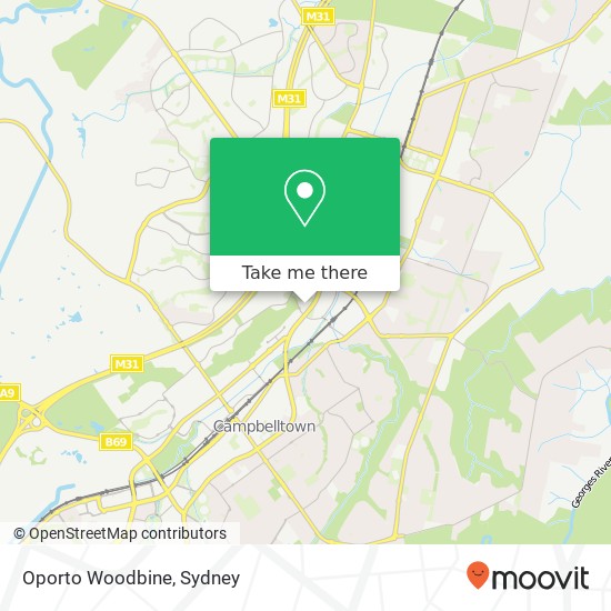 Oporto Woodbine, 4 Rennie Rd Campbelltown NSW 2560 map