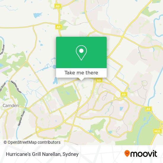 Hurricane's Grill Narellan map