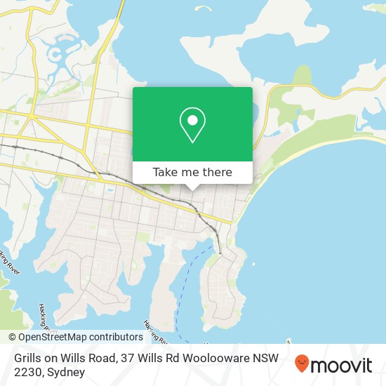 Mapa Grills on Wills Road, 37 Wills Rd Woolooware NSW 2230