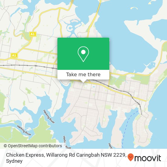 Chicken Express, Willarong Rd Caringbah NSW 2229 map