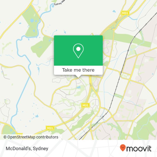 McDonald's, Gould Rd Eagle Vale NSW 2558 map