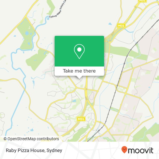 Mapa Raby Pizza House, Hurricane Dr Raby NSW 2566