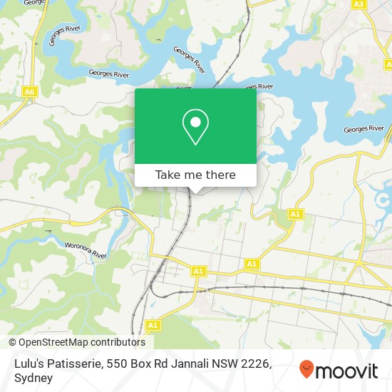 Lulu's Patisserie, 550 Box Rd Jannali NSW 2226 map