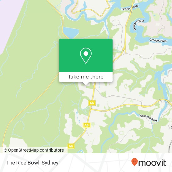 The Rice Bowl, Hall Dr Menai NSW 2234 map