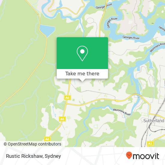 Mapa Rustic Rickshaw, 44-60 Allison Cres Menai NSW 2234