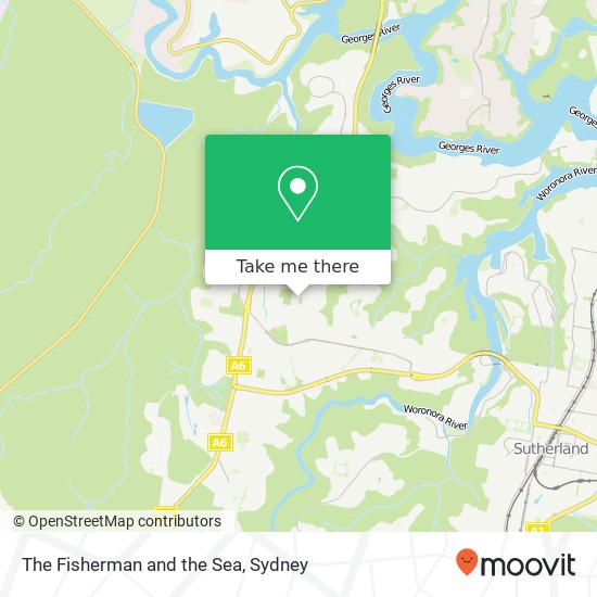 Mapa The Fisherman and the Sea, Allison Cres Menai NSW 2234