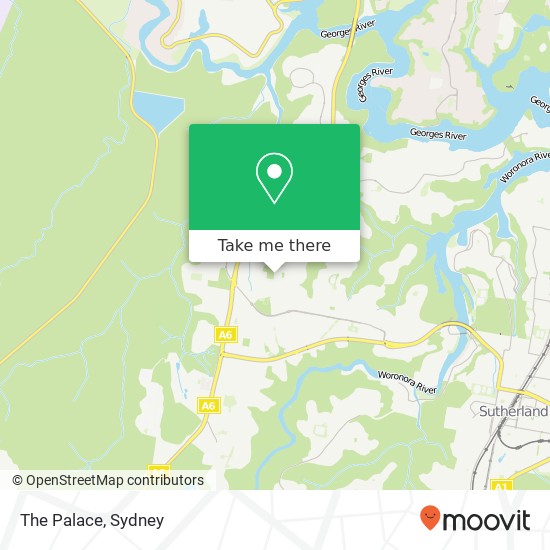 Mapa The Palace, Menai NSW 2234