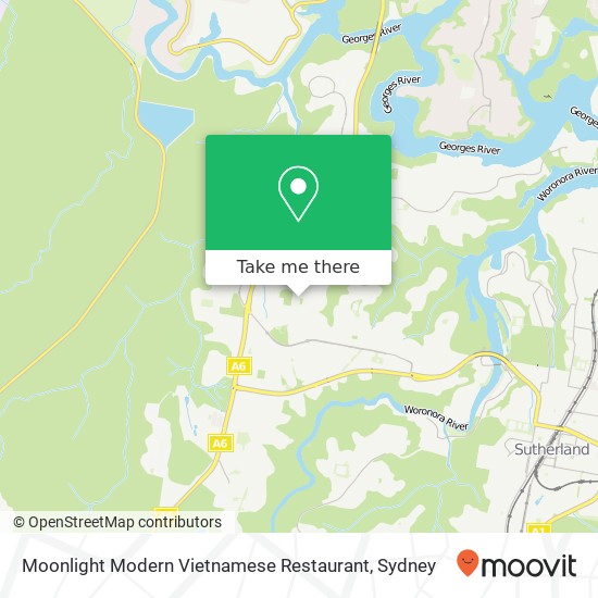 Moonlight Modern Vietnamese Restaurant, Allison Cres Menai NSW 2234 map