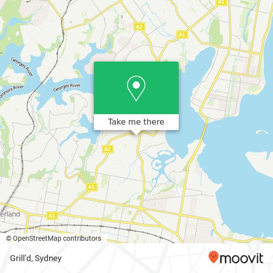 Grill'd, 124 Princes Hwy Sylvania NSW 2224 map