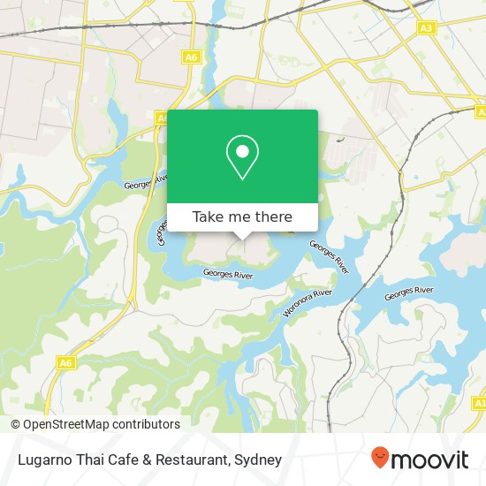 Lugarno Thai Cafe & Restaurant, 14 Lime Kiln Rd Lugarno NSW 2210 map