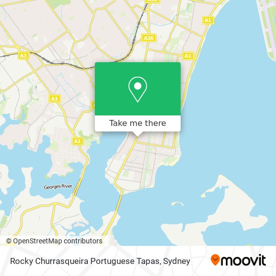 Mapa Rocky Churrasqueira Portuguese Tapas